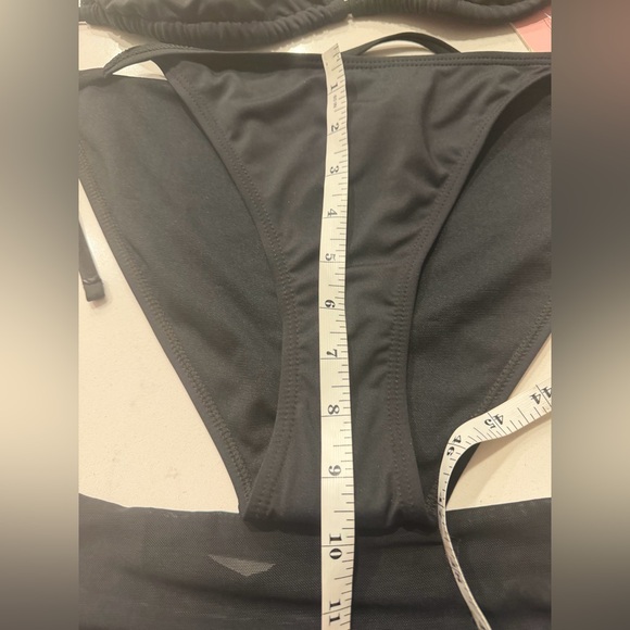 Juicy Couture Black Rhinestone Cherry 3-Piece Bikini Set Size L NWT - Picture 8 of 12